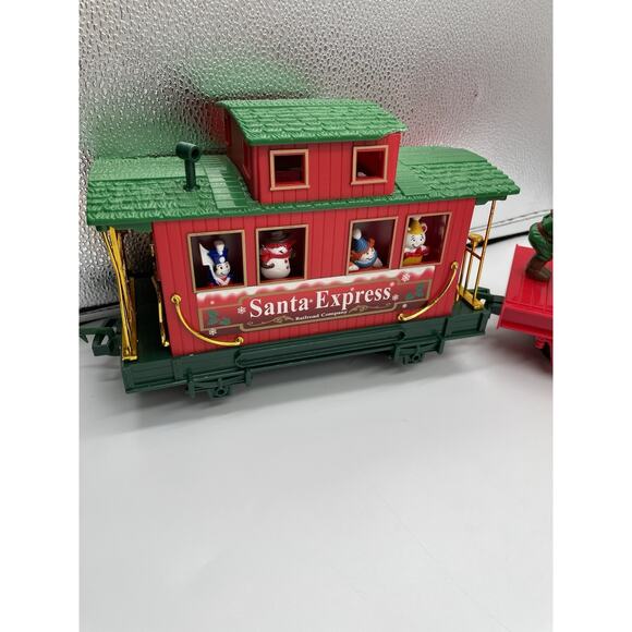 Vintage EZTEC Santa Express Christmas Train Lot Of 3 Pieces - Picture 2 of 13